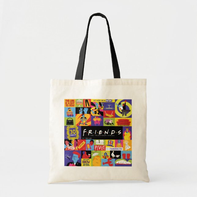 Bolsa Tote Padrão Icônico FRIENDS™ (Frente)