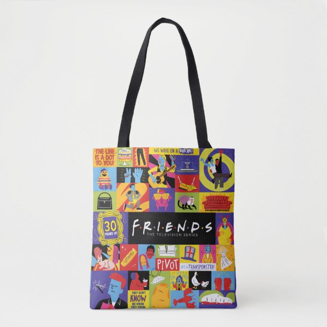 Bolsa Tote Padrão Icônico FRIENDS™ (Frente)