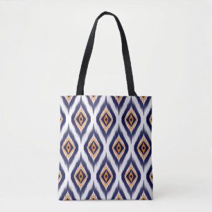 Bolsa Tote Padrão Ikat tecido mães de motif tribais étnica