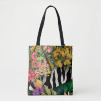 Padrão-Impressão índio da Zebra Floral Amarela ros