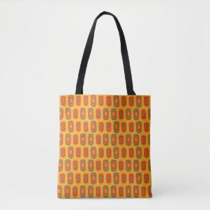 Bolsa Tote Padrão Inspirado em Retro