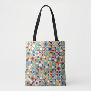 Bolsa Tote Padrão Invisível do Mosaico Islâmico