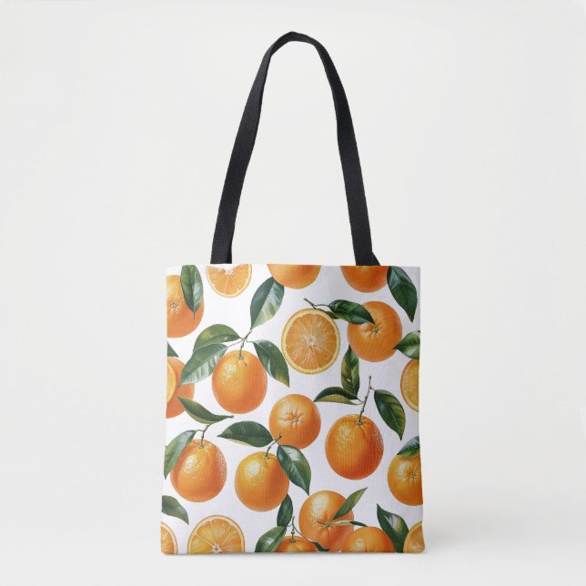 Bolsa Tote Padrão Laranja (Frente)