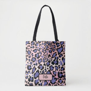 Bolsa Tote Padrão-Leopardo Colorido