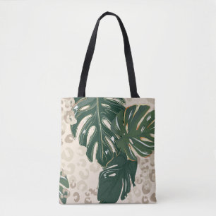Bolsa Tote Padrão leopardo, impressão animal, design sem cost