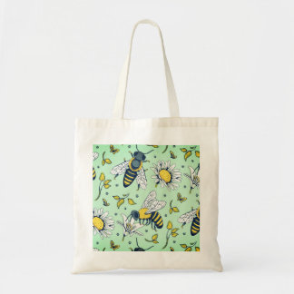 Bolsa Tote Padrão Mel Muitas Abelhas