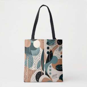 Bolsa Tote Padrão mínimo de Abstrato sem costura - Geométrico