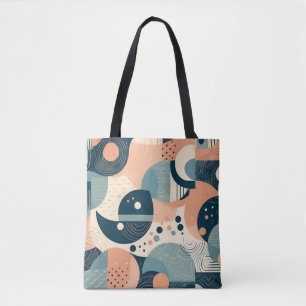 Bolsa Tote Padrão mínimo sem costura Abstrato - Geométrico (1