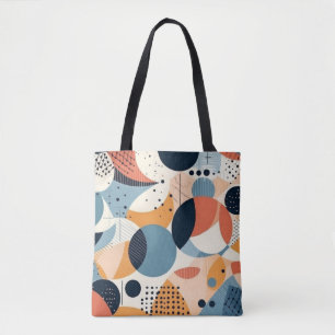 Bolsa Tote Padrão mínimo sem costura Abstrato - Geométrico (1