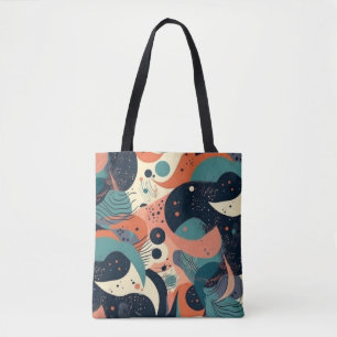 Bolsa Tote Padrão mínimo sem costura Abstrato - Geométrico (1