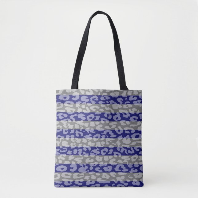 Bolsa Tote Padrão moderno da pele do Leopardo #13 (Frente)