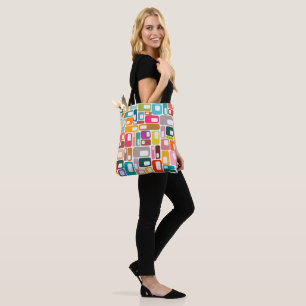 Bolsa Tote Padrão moderno do século médio