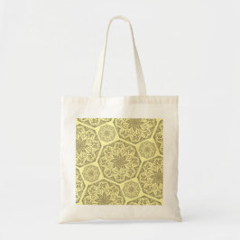 Bolsa Tote Padrão Mosaico do ouro Mandala