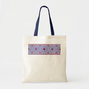 Bolsa Tote Padrão nacional floral ucraniano