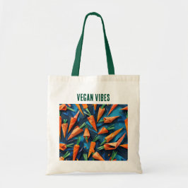 Bolsa Tote Padrão Origami Carrots - Vegan Vibes