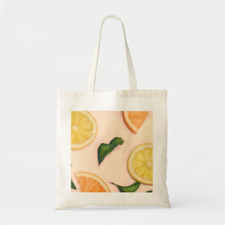 Bolsa Tote padrão pastel de fruta