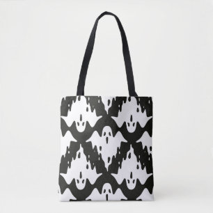 Bolsa Tote Padrão perfeito do fantasma Vintage do dia das br