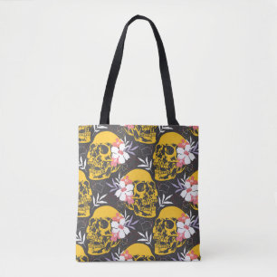 Bolsa Tote Padrão perfeito do Halloween com coloração e as