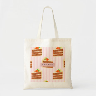 Bolsa Tote Padrão Personalizado De Bolo De Cenoura