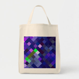 Bolsa Tote Padrão Pixelado - Indigo