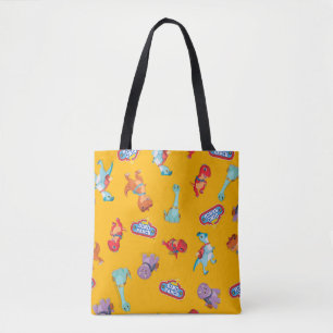 Bolsa Tote Padrão Ranch Dino em Amarelo