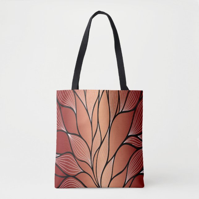 Bolsa Tote Padrão Rustic Coppery Bronze de Licença (Frente)