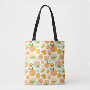 Bolsa Tote Padrão sem costura com cor d'água pintada manual