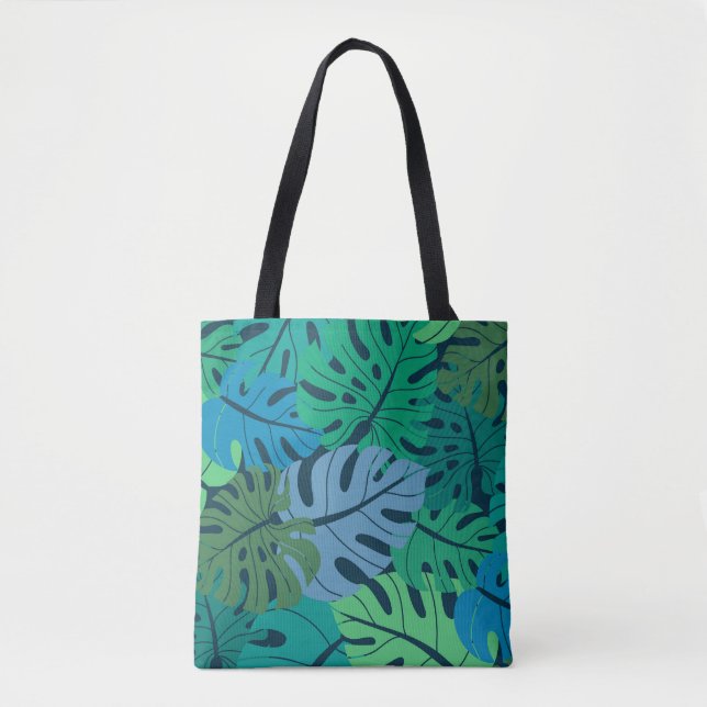Bolsa Tote Padrão sem costura da selva tropical (Frente)