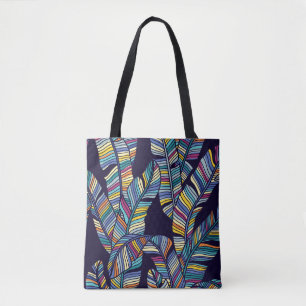 Bolsa Tote Padrão sem costura de palmeiras tropicais