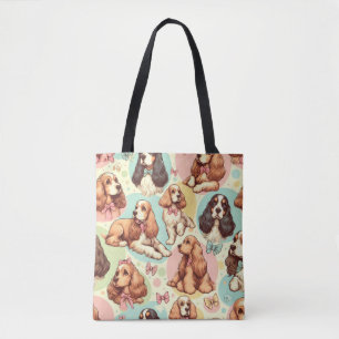 Bolsa Tote Padrão sem costura do coquetel de safena