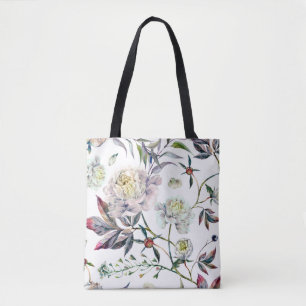 Bolsa Tote Padrão Sem Costura Elegante Aquarela feito de Bran