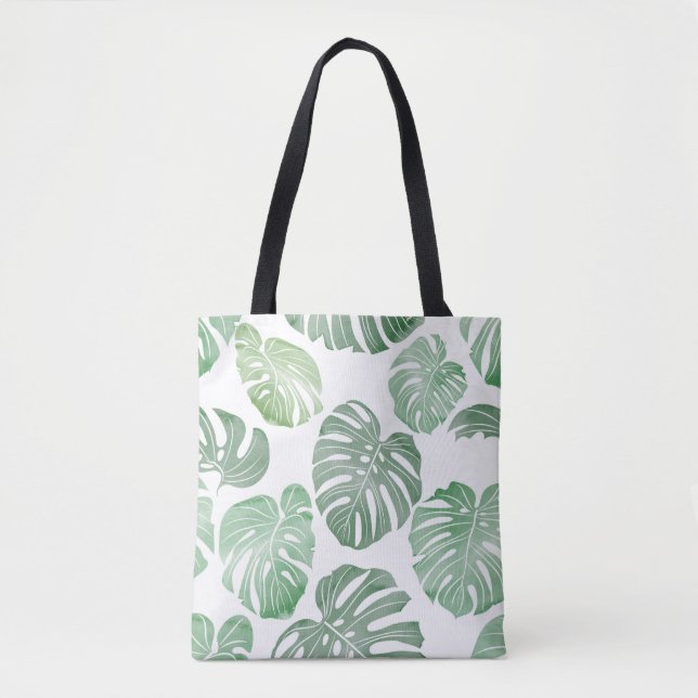 Bolsa Tote Padrão sem costura tropicalPadrão sem costura trop (Frente)