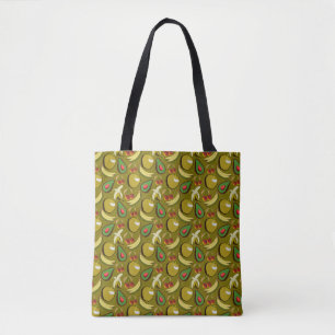 Bolsa Tote Padrão sem descontinuidades da fruta tropical amar