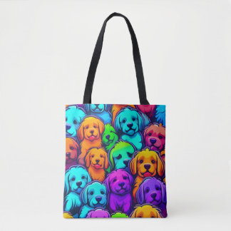 Bolsa Tote Padrão Trendy dog para Pet Lovers