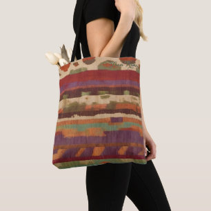 Bolsa Tote Padrão Tribal Boho Neutro para Mercado/ Carregamen