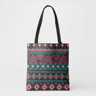 Bolsa Tote Padrão tribal vintage sem descontinuidades étnic