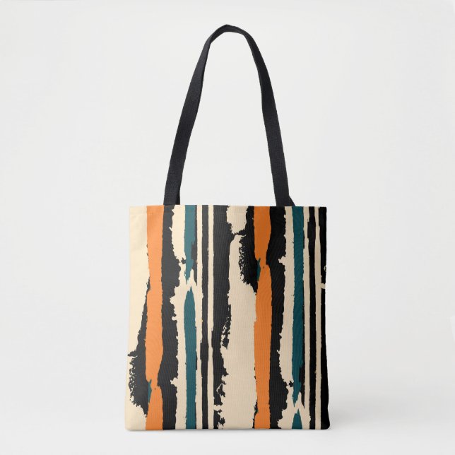 Bolsa Tote padrão uniforme de aquarela abstrato com grunge s (Frente)