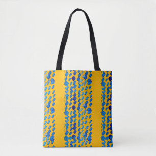 Bolsa Tote Padrão uniforme de aquarela com pontos de abstrato