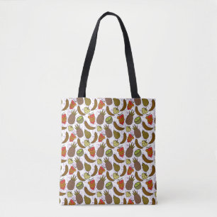 Bolsa Tote padrão uniforme de fruta Padrão da superfície