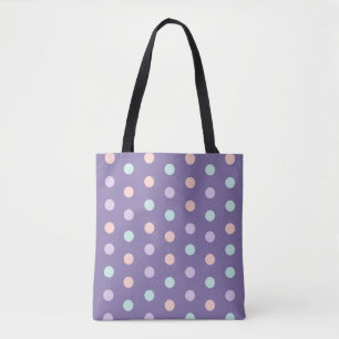 Bolsa Tote Padrão uniforme de Halloween com isolado de bolinh