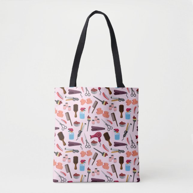 Bolsa Tote padrão uniforme do KIT de cabeleireiro (Frente)