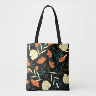 Bolsa Tote Padrão uniforme original com lea tropical brilhan