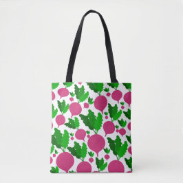 Bolsa Tote Padrão vegetal do radão