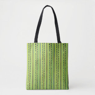 Bolsa Tote Padrão Verde Chartreuse Colorido