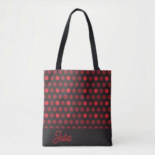 Bolsa Tote Padrão Vermelho do Elegante Simple Abstrato Seamle