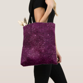 Bolsa Tote Padrão Vinho de Amora