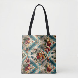 Bolsa Tote Padrão Whimsical Italiano Floral Damask