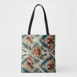 Bolsa Tote Padrão Whimsical Italiano Floral Damask