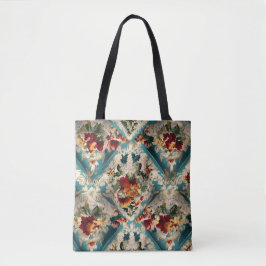Bolsa Tote Padrão Whimsical Italiano Floral Damask