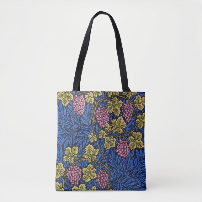 Bolsa Tote Padrão William Morris Grapevine (Vinhas De Vinho) (Frente)